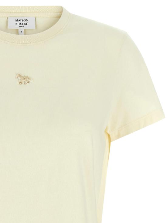  메종키츠네 반팔 티셔츠 메종 키츠네 베이비 폭스 티셔츠 베이지 - MAISON KITSUNE