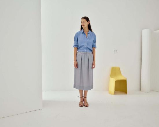  사야카 다비스 뉴욕 탑 사야카 데이비스 뉴욕 크링클 오버사이즈 셔츠 - SAYAKA DAVIS NEW YORK