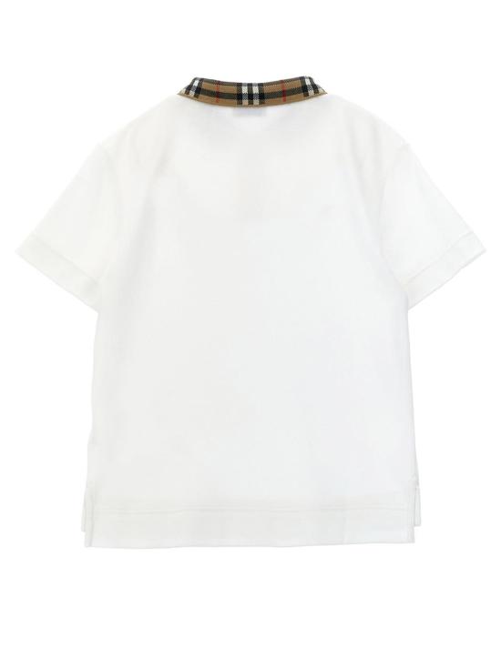  [키즈] 버버리 티셔츠 조한 폴로 셔츠 (어린이용, 흰색) - BURBERRY