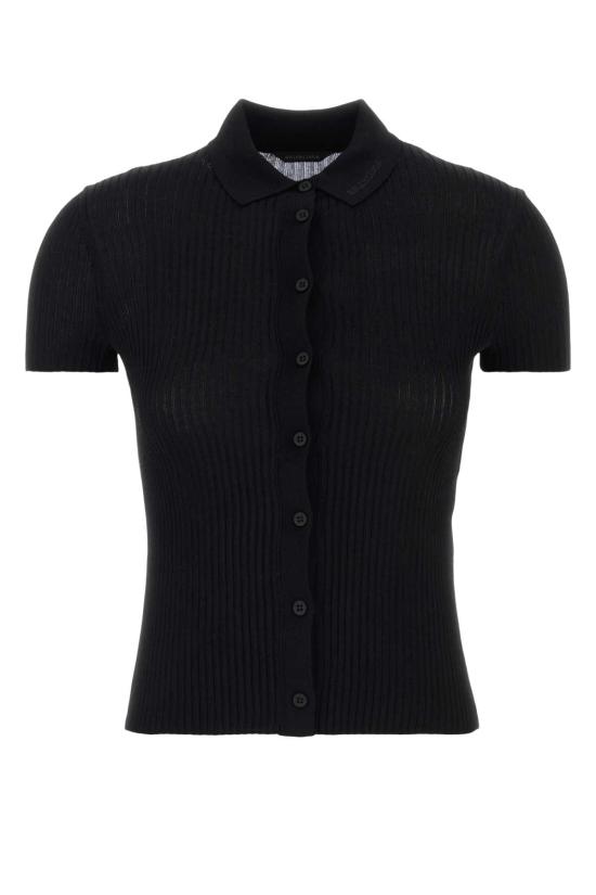 26SS 발렌시아가 셔츠 857233T5237 1000 Black