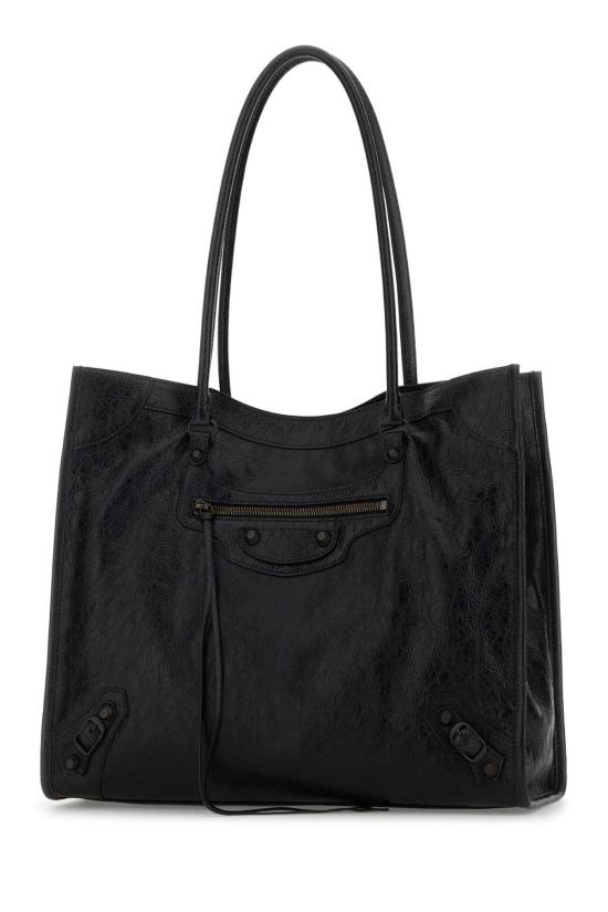 26SS 발렌시아가 르 시티 토트백 미디움 8518182ABEK 1000 Black - BALENCIAGA