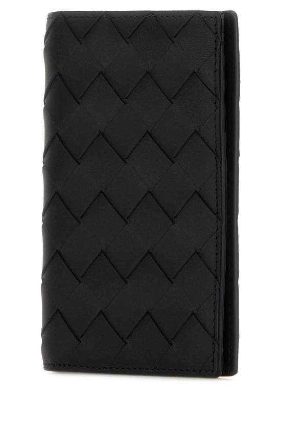 26FW 보테가베네타 인트레치아토 패스포트 케이스 749441VCPQ4 8803 Black - BOTTEGA VENETA