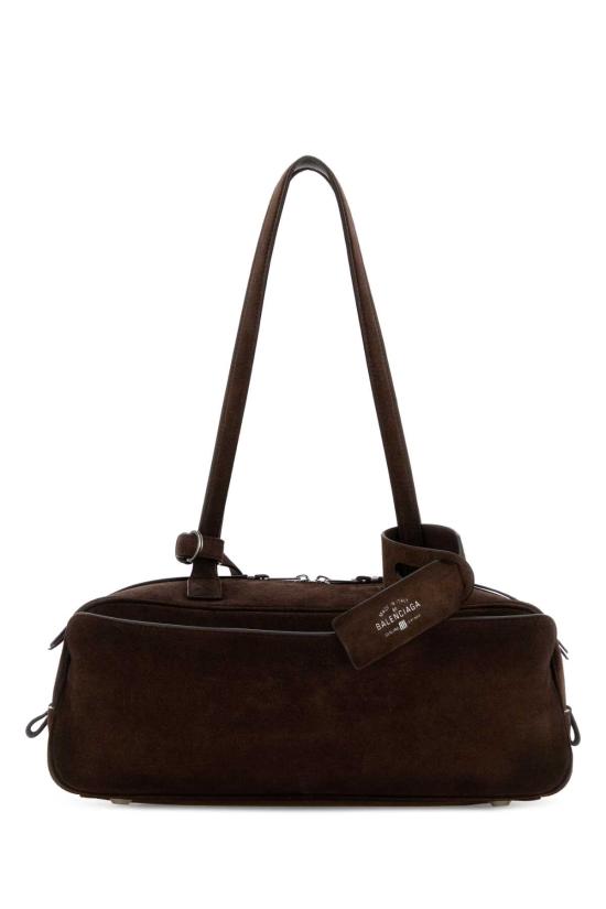 26SS 발렌시아가 캐리 볼링백 스몰 8329202AB9G 2308 Brown