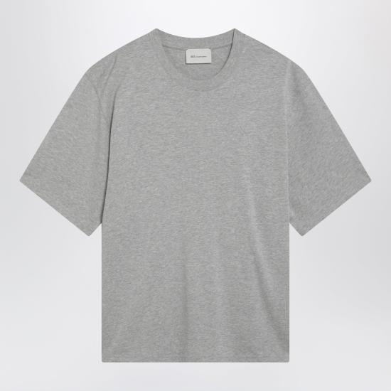 26SS 아미 화이트 코튼 드 하트 엠보스 티셔츠 UTS357726 Grey