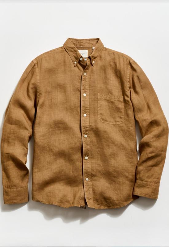  Billy Reid 긴팔 셔츠 빌리 리드 터스컴비아 린넨 버튼다운 셔츠