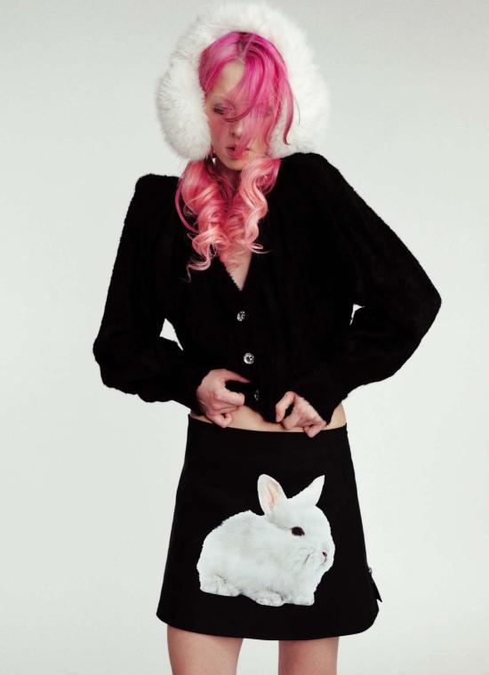  타일러 맥길리버리 숏 스커트 버니 컬렉터 미니스커트 - TYLER MCGILLIVARY