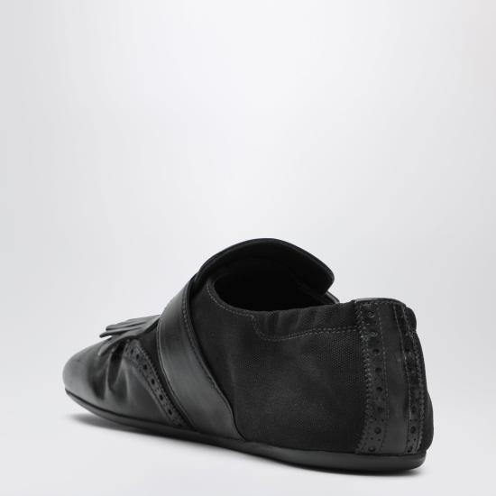26SS 프라다 셔플 프린지 뭉크 스트랩 슈즈 2EG473G0123ZLZ Black - PRADA