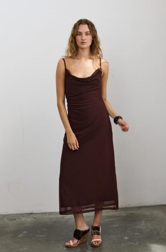  Hosbjerg 롱 원피스 호스비에르그 캔디스 드레스 카푸치노