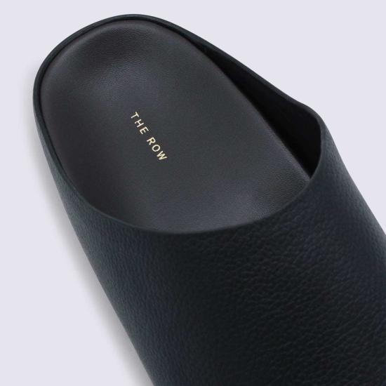  더로우 플랫 슈즈 더 로우 레더 플랫 블랙 - THE ROW