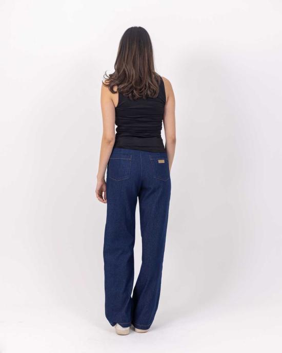  Deerah 데님 팬츠 디라 자수 와이드 레그 진 데님 - OTHER BRANDS