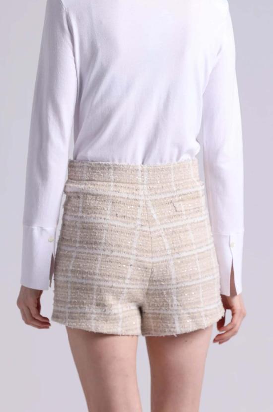  미니 로즈 숏팬츠 스파클 트위드 쇼츠 브라운 슈가 콤보 - MINNIE ROSE