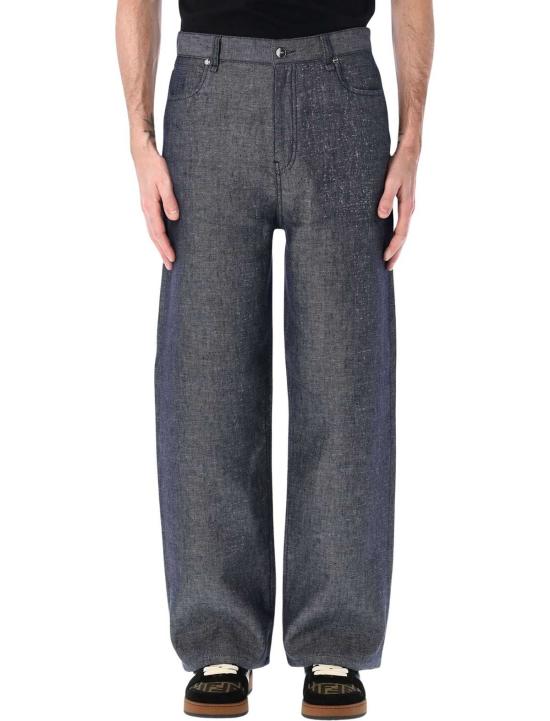  펜디 데님 팬츠 다크 블루 진