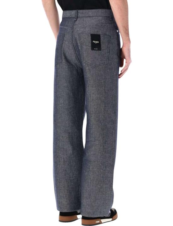  펜디 데님 팬츠 다크 블루 진 - FENDI