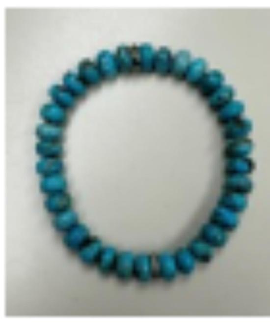  바디 주얼리 셰릴 로우 0.09캐럿 터쿼이즈 파베 다이아몬드 론델 브레이슬릿