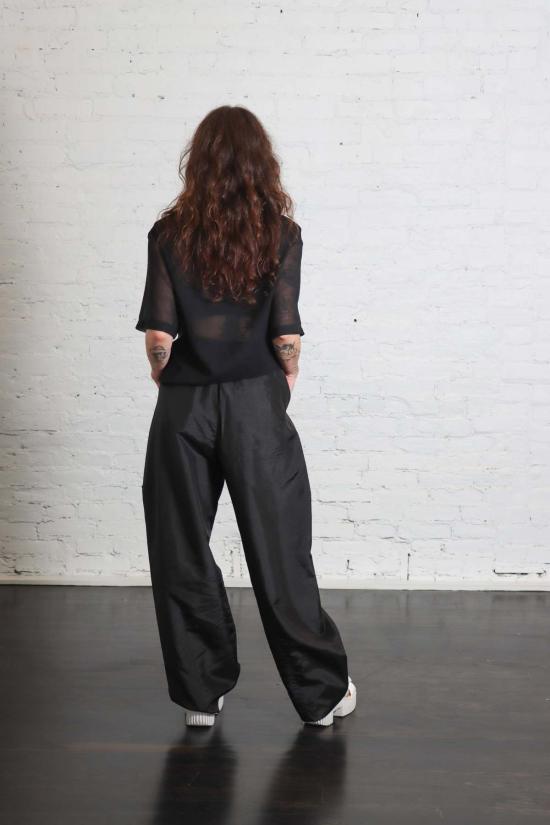  티비 팬츠 크리스피 나일론 윈슬로우 - TIBI