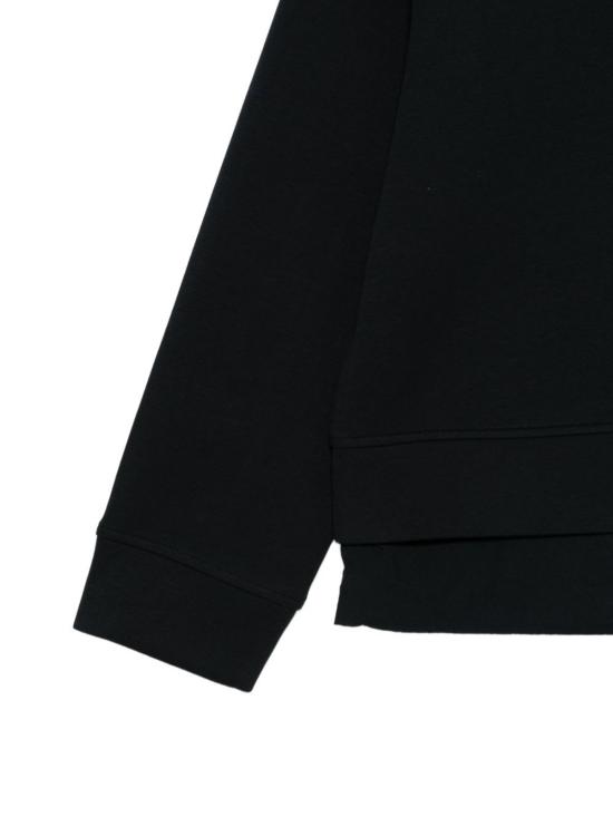  엠포리오 아르마니 스웨터 로고 코튼 스웨트셔츠 블루 - EMPORIO ARMANI