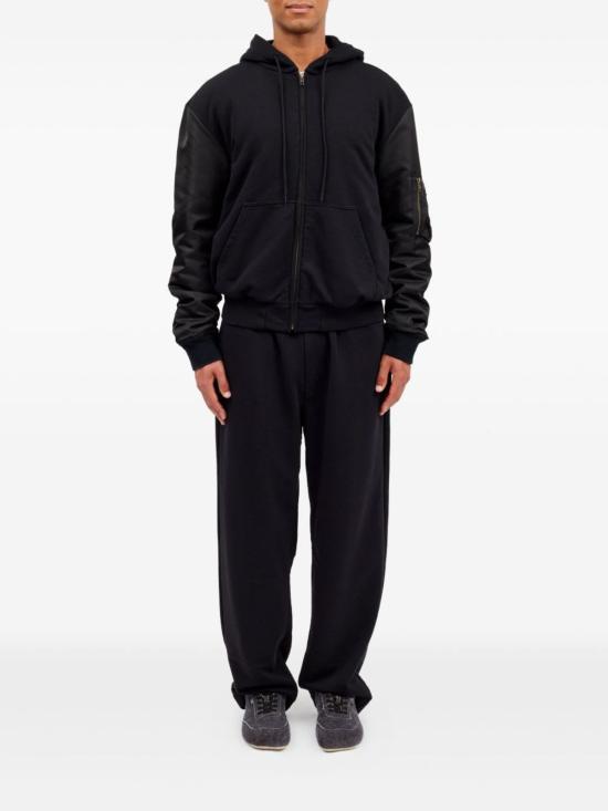  MM6 메종마르지엘라 자켓 Mm6 Maison Margiela 코튼 블렌드 블루종 재킷 블랙 - MM6 MAISON MARGIELA