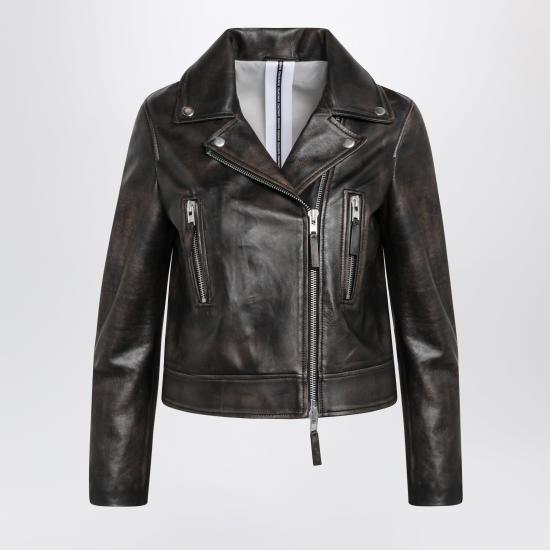 26SS 스워드 가죽 자켓 8387RBO Black