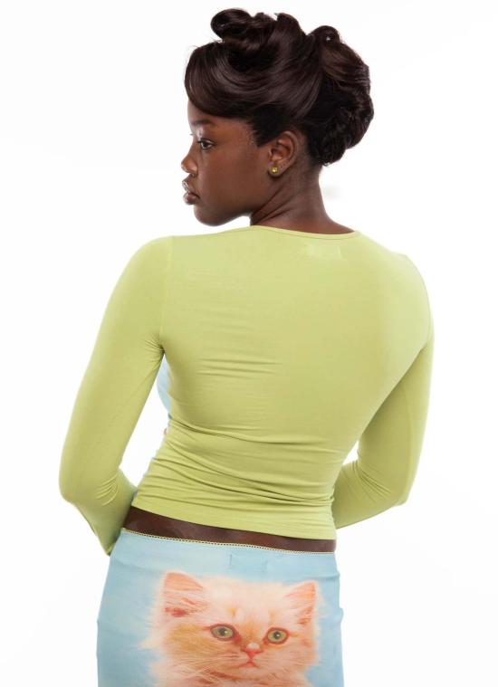  타일러 맥길리버리 긴팔 티셔츠 고양이 초상화 하이디 - TYLER MCGILLIVARY