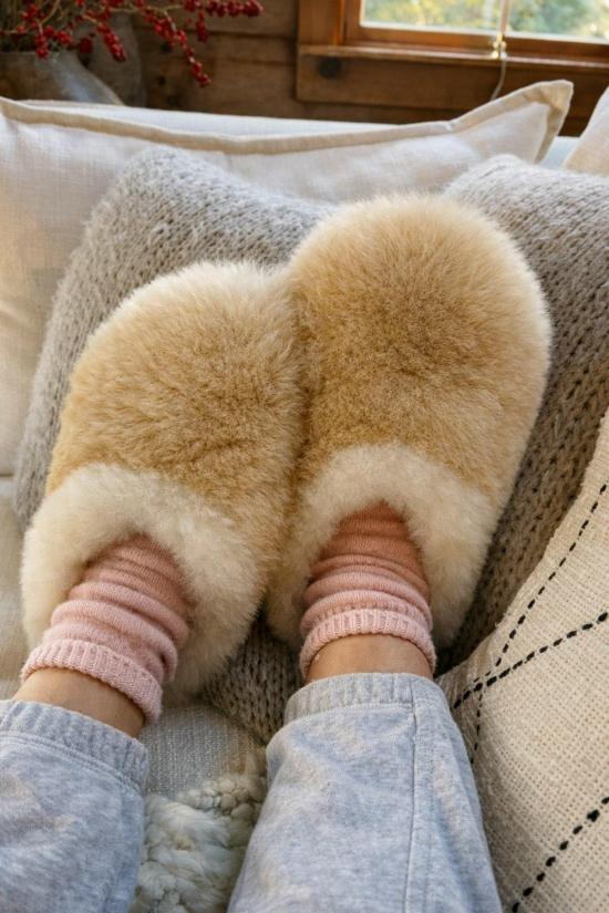  스튜디오 미니말레 뮬/슬리퍼 스튜디오 미니남성 알파카 모피 슬리퍼 Ii - STUDIO MINIMALE