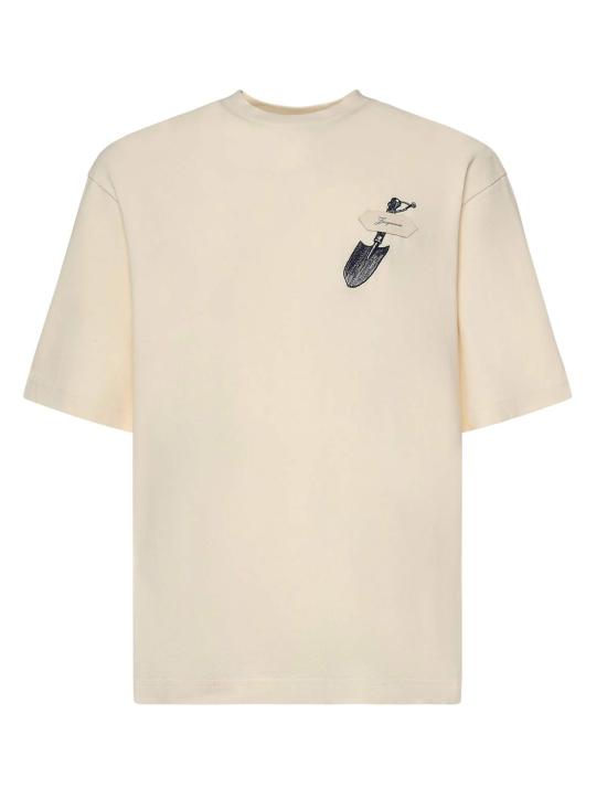  자크뮈스 반팔 티셔츠 Jacquemus Le 티셔츠 Pelle Tee 베이지