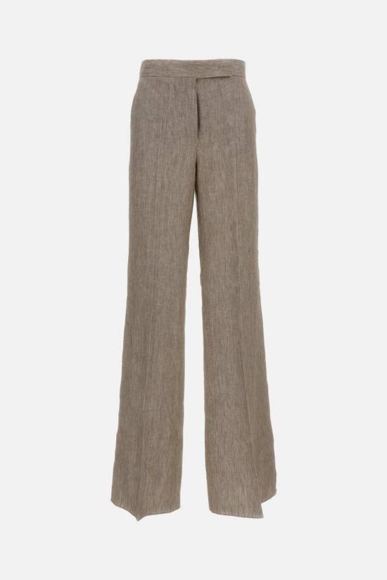  막스마라 스트레이트 팬츠 Max Mara Deserto 팬츠 베이지 - MAX MARA