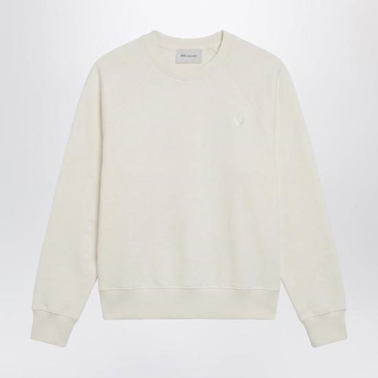 26SS 아미 코튼 드 하트 스웨트셔츠 USW757747 White