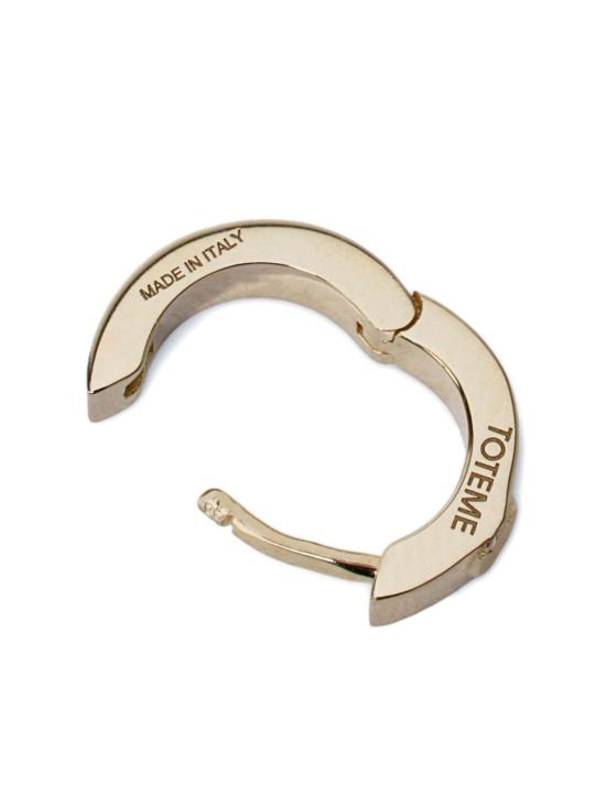  토템 이어링 베젤 귀걸이 골든 - TOTEME