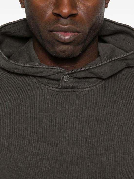  스톤 아일랜드 긴팔 티셔츠 로고 코튼 후드티 그린 - STONE ISLAND