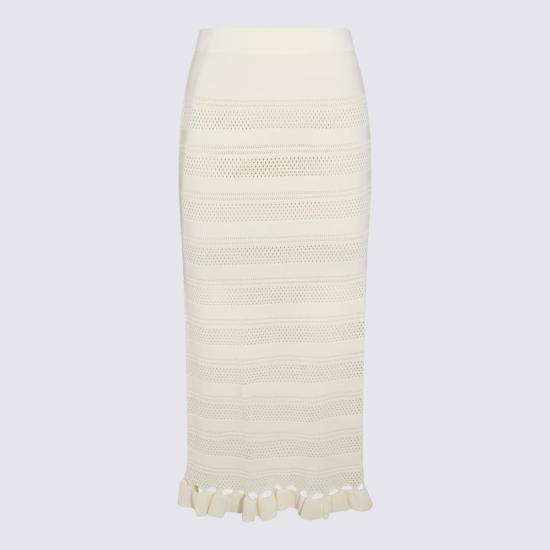  트윈셋 롱 스커트 비스코스 스커트 마드레 페를라