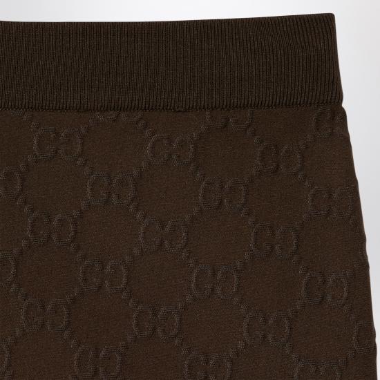 26SS 구찌 GG 저지 자카드 레깅스 867530XUAO2 Brown - GUCCI