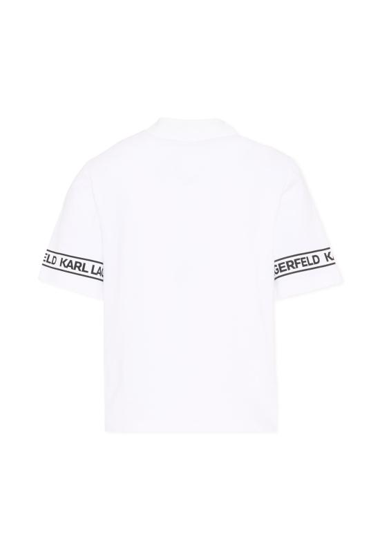 26SS [키즈] 칼라거펠트 폴로 셔츠 Z31099 10P WHITE - KARL LAGERFELD