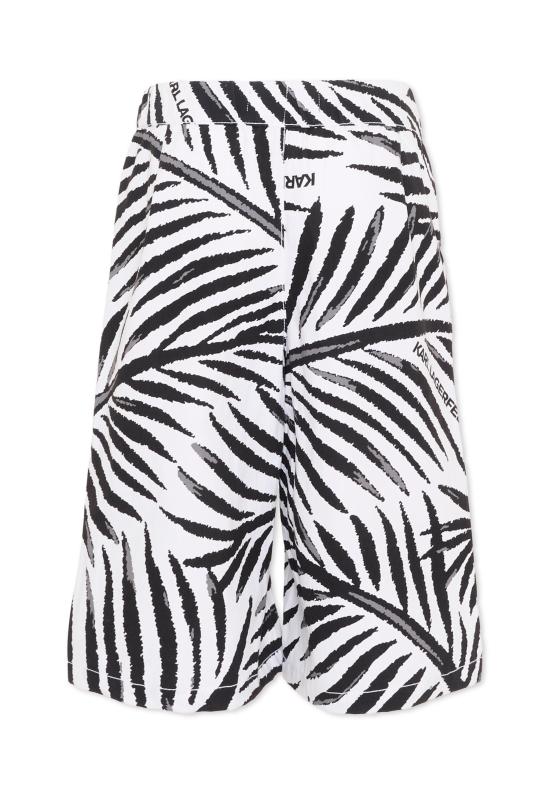 26SS [키즈] 칼라거펠트 쇼츠/버뮤다 Z31085 N50 WHITE - KARL LAGERFELD