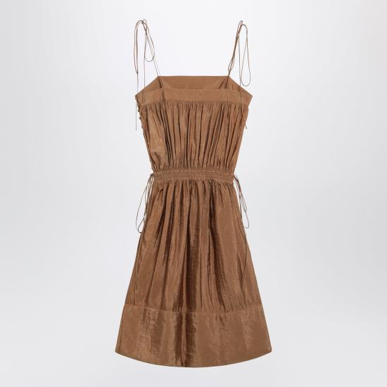 26SS 생로랑 미디 원피스 852694Y3K31 Brown - SAINT LAURENT