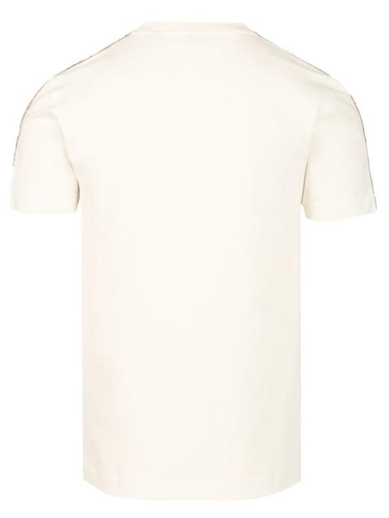  버버리 반팔 티셔츠 체크 티셔츠 화이트 - BURBERRY