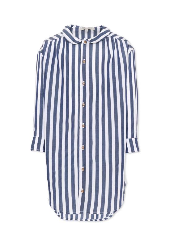 26SS [키즈] Vélocipède 셔츠 VLC AW25 26 SH001 WHITE AND BLUE