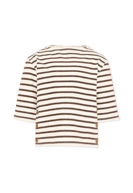 26SS [키즈] Vélocipède 티셔츠 VLC SS26 TS003 ECRU AND BLACK BEIGE