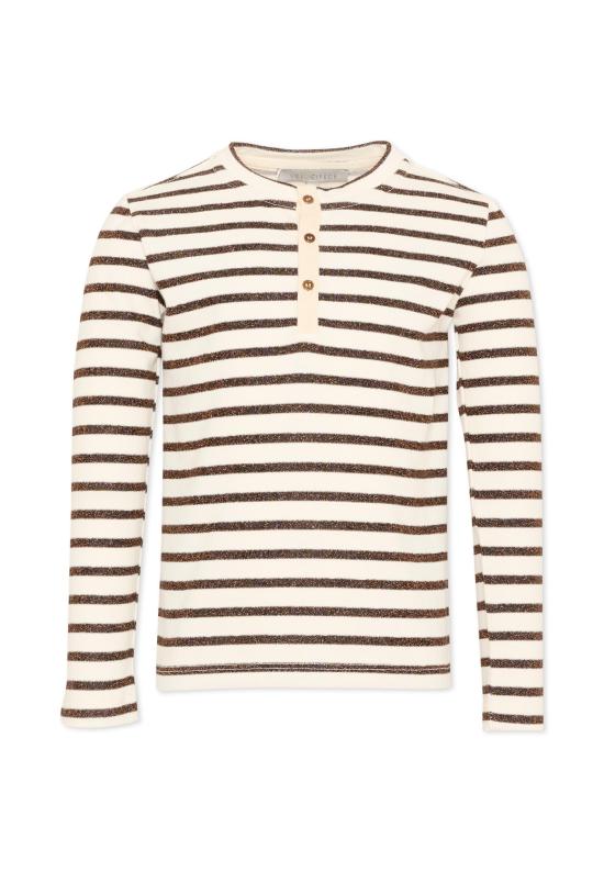 26SS [키즈] Vélocipède 티셔츠 VLC AW25 26 TS002 ECRU AND BLACK BEIGE