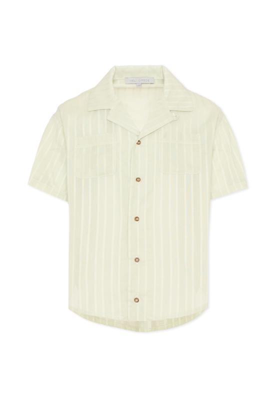 26SS [키즈] Vélocipède 셔츠 VLC SS26 SH005 AQUA GREEN