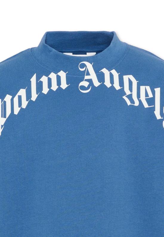 26SS [키즈] 팜앤젤스 티셔츠 PBBA012S26FLE001 060 BLUE - PALM ANGELS