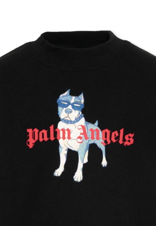 26SS [키즈] 팜앤젤스 티셔츠 PBBA012S26FLE009 110 BLACK - PALM ANGELS