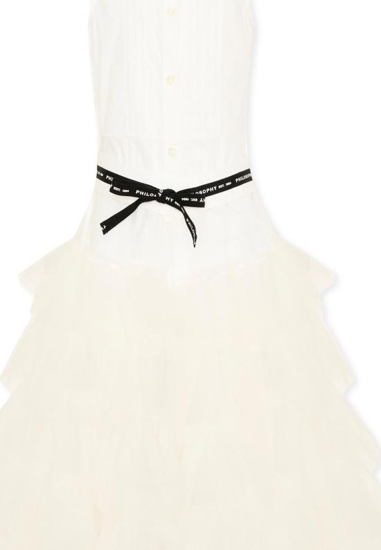 26SS [키즈] 필로소피 원피스 I1G201 7116 0001 WHITE - PHILOSOPHY