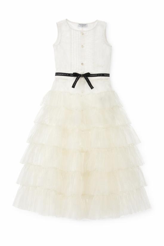 26SS [키즈] 필로소피 원피스 I1G201 7116 0001 IVORY - PHILOSOPHY