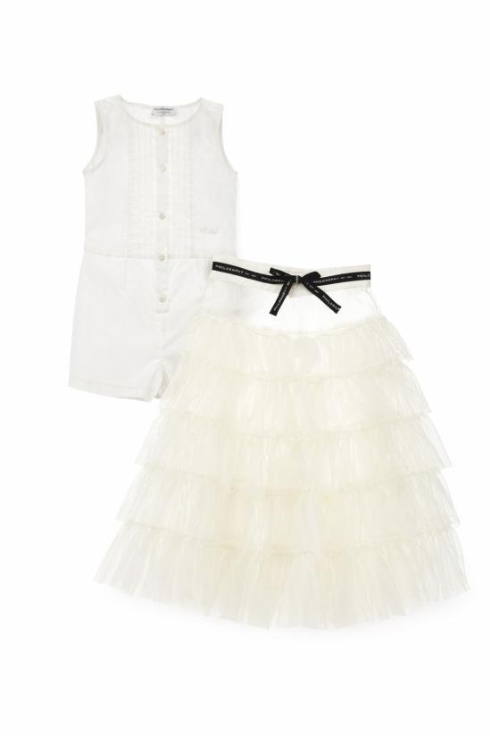 26SS [키즈] 필로소피 원피스 I1G201 7116 0001 IVORY - PHILOSOPHY