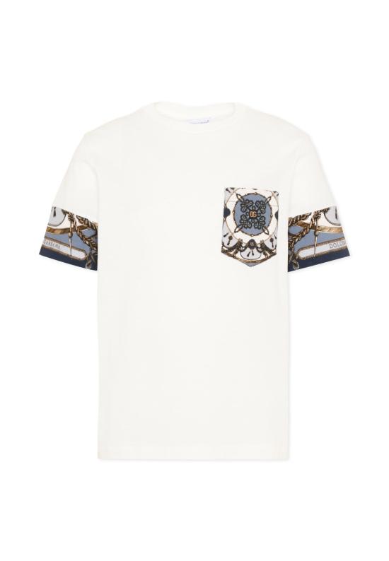 26SS [키즈] 돌체앤가바나 티셔츠 L4JTJV II7JW HT5XB WHITE