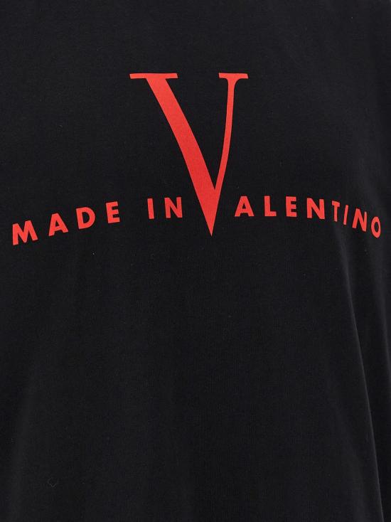  발렌티노 가라바니 반팔 티셔츠 Valentino Garavani Made In Valentino 티셔츠 블랙 - VALENTINO GARAVANI