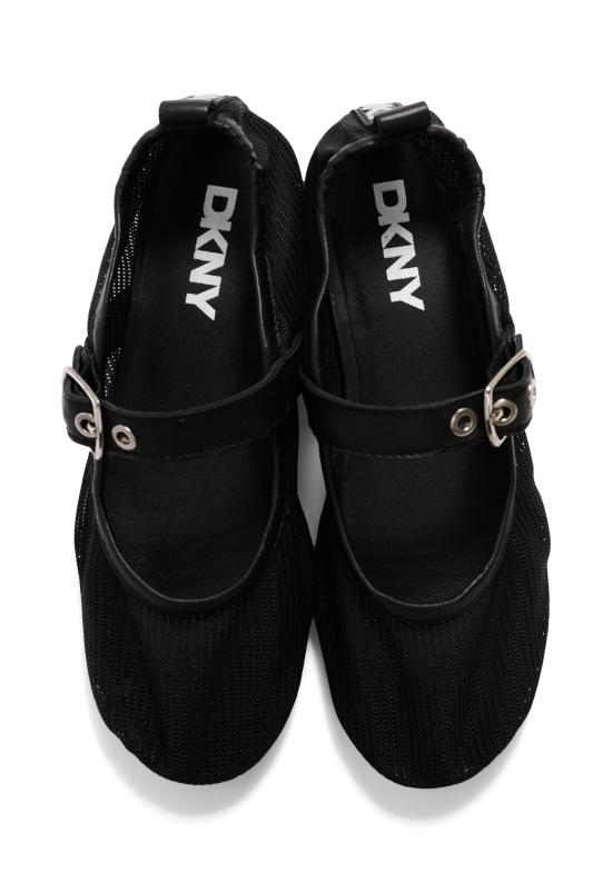26SS [키즈] 디케이엔와이 플랫 슈즈 D62636 09B BLACK - DKNY