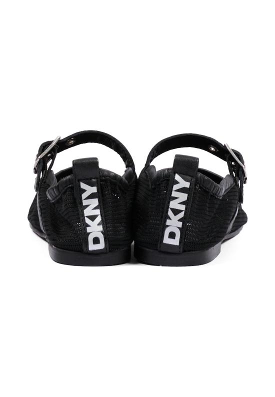 26SS [키즈] 디케이엔와이 플랫 슈즈 D62636 09B BLACK - DKNY