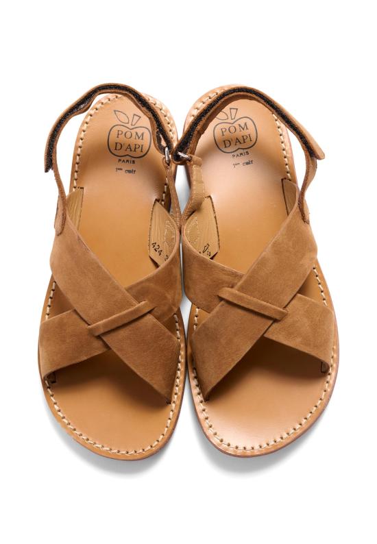 26SS [키즈] 폼다피 샌들 U 1 EA NU04 01 COGNAC BROWN - POM D'API