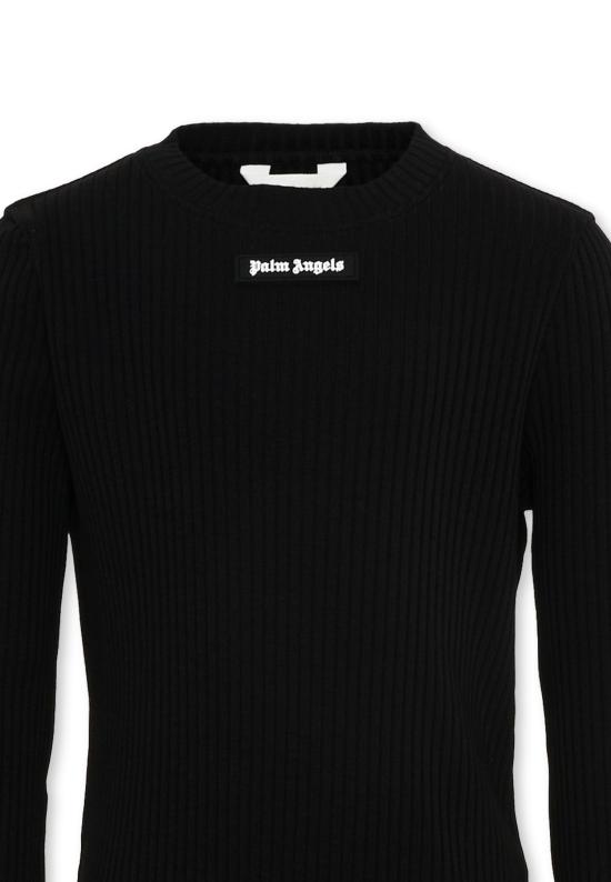 26SS [키즈] 팜앤젤스 원피스 PGDB025S26JER001 110 BLACK - PALM ANGELS